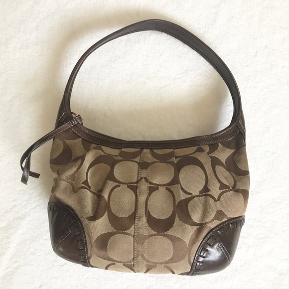 Coach Ergo Classic Signature Pleated Hobo Bag - Picture 1 of 16